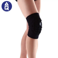 AQ Support Volleyball Knee Support SBR CR Nylon 3551 Black Outdoor