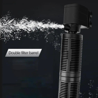 3 in 1 Aquarium Internal Filter Silent Mini Aquarium Filter Waterproof Fish Tank Pump Submersible Wa