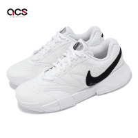 Nike 網球鞋 Wmns Court Lite 4 女鞋 男鞋 白 黑 皮革 網布 抓地 耐磨 運動鞋 FD6575-100