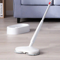 BOOMJOY 2021 new design electric mop household high quality cordless Automatic electric spin mop steam mop powerful rotation