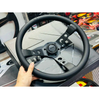 พวงมาลัย Momo Mod07 Black edition Taiwan งานเทียบดีสุด หนังแท้ ปั้มครบ พร้อมกล่อง Steering Wheel พวง