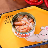 (Handpick Snack) Russian King Crab Leg Canned Food Snow crab legs whole large crabs authentic rea
