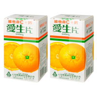【人生渡邊】愛生片 維他命C+鈣X2瓶(30粒/瓶)