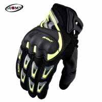 SUOMY Motorcycle Gloves Women Men Summer Breathable Pink Touch Screen Moto Gloves for Motocross Motorbike Racing Riding