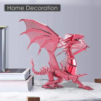 Piececool Adult Metal Puzzle set,3D Dragon Model Build Kit, Puzzle puzzle set,3D Metal Craft Kit, suitable for teen boys and gir