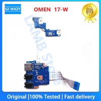 Original For HP OMEN 17-W Laptop USB Audio Switch Button Board With Cable DAG38DPBCB0 DAG38DTBCC0 100% Tested Fast Ship
