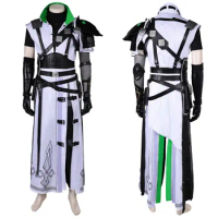 Game Final Cos Fantasy Cloud Strife Cosplay Role Play Boy Costume Jacket Belt Gloves Outfits Adult Men Halloween Carnival Suit