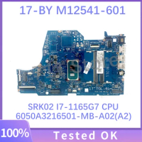 Mainboard M12541-601 M12541-501 M12541-001 6050A3216501-MB-A02(A2) For HP 17-BY Laptop Motherboard SRK02 I7-1165G7 CPU 100% Test