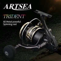 ARTSEA Spinning Reel Trolling Reel Full Metal Fishing Reel Jigging Poping SW8000 SW10000 Max Drag 30KG Power for Saltwater