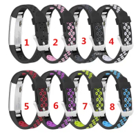 50pcs Silicone Watchband Dual colors High Quality Replacement Wrist Band Silicon Strap For Fitbit Alta Smart Wristband Watch