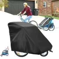 Bike Trailer Storage Cover Waterproof PU Coating Protection Covers For Children's/Pet Stroller Bicycles 84*140*99cm