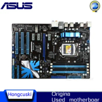 P7H55 For Asus P7H55 Desktop Motherboard H55 Socket LGA 1156 i3 i5 i7 DDR3 16G ATX UEFI BIOS Original Used Mainboard On Sale