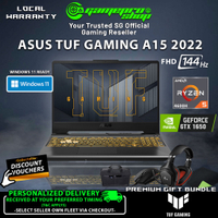 PREMIUM GIFTS |   Laptop TUF Gaming A15 FA506NF-HN047W Gaming Laptop / AMD Ryzen 5 / RTX 2050 / 15.6