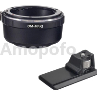 Amopofo OM-M4/3 Long Tripod Adapter,for Olympus OM Lens to M4/3 PL1 P2 GF1 GH4 OM-D G6 Camera Adapter