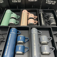 Custom Free Grafir Nama SET BOTOL VACUUM FLASK / Tumbler Termos Gelas Souvenir