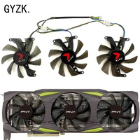 New For PNY GeForce RTX3070ti 3080 3080ti 3090 XLR8 UPRISING EPIC-X RGB Triple Fan OC Graphics Card Replacement Fan T129215SU