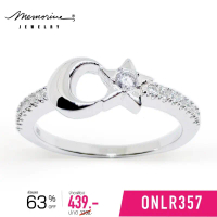 Memorine Jewelry แหวนเงินแท้ 925 ฝังเพชรสวิส (CZ) : ONLR357 คําแนะนําผลิตภัณฑ์ใหม่ของเดือนนี้