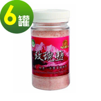 【隆一嚴選】喜馬拉雅山-玫瑰鹽(細鹽)罐裝(230g/罐)-6罐/組