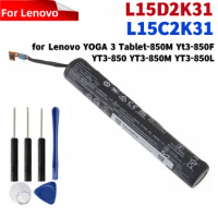 L15D2K31 Tablet Battery For LENOVO YOGA 3 Tablet-850M Yt3-850F YT3-850 YT3-850M YT3-850L L15C2K31 3.75V 6200mAh +Tools