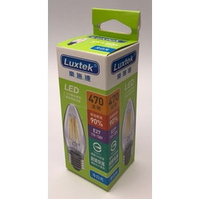 【Luxtek】 C36-4W 4W大尖LED燈絲燈泡E27(白光)