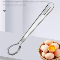 Egg Whisk Spring Cooking Tools Hand Mixer Kitchen Gadgets Spoon Sauces Honey Stainless Steel Cream Mixing Kitchen Supplies