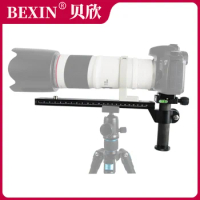 Tripod Ball Head Quick Release Plate Telephoto Lens Support Plate Nodal Slide Plate With Clamping Pillar For Arca Swiss Camera
