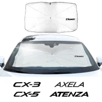 Car Front Window Sunshade Parasol For Mazda 3 6 CX3 CX6 Atenza Demio Axela Auto Flodable Sun Shade Umbrella Visors Accessories