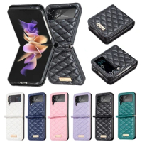 Wallet Small Fragrance Flip Leather Case For Samsung Galaxy Z Flip5 Z Flip4 Z Flip3 Magnetic Flip Cover Z Flip 5 4 3 Shell