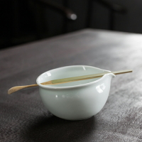 一抹綠泡茶碗半日閑功夫茶具碗杯茶碗泡綠茶蓋碗毛尖便攜泡茶禮盒