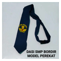 Dasi  Seragam Sekolah Dasi Anak  Sekolah SMP Logo Bordir
