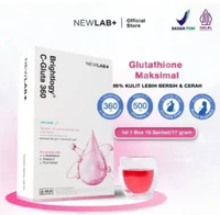 1 Box Isi 15 Sachet Brightlogy C-Gluta 360 - Minuman Glutathione BPOM untuk Pemutih Badan - Glutathi