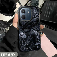 Casing Hp Hologram Black Untuk Oppo A5X   - Case Hologram Black Oppo A5X - HLG27 Case Cover HandPhon