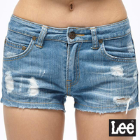 Lee 牛仔短褲 女款 淺藍