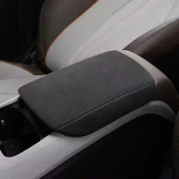 For BYD SONG PLUS/DM-i/EV 20-21 Accessories Car Central Armrest Cover Leather Storage Box Protective Pad Interior Modification