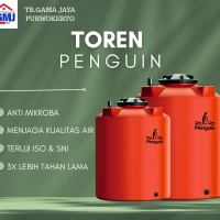 TANGKI TANDON TOREN AIR WATER TANK PENGUIN WARNA ORANGE