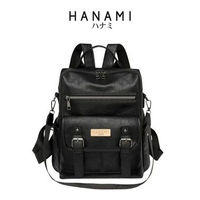 Tas Ransel Rania Kulit Hitam Backpack Korea Remaja Kekinian Fashion Terbaru Murah TA1050B5