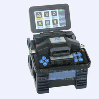 Fusion Splicer Machine FTTx FTTH Patch Cord with Optic Fiber Optcic Cleaver ALK-88 Free Shipping By DHL