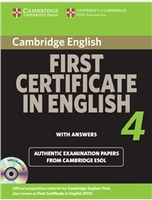 Cambridge First Certificate in English 4 for Updated Exam Self-study Pack (Student\'s Book with answers and Audio CDs (2) 1/e ESOL  Cambridge