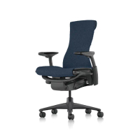 【Herman Miller】Embody 全功能 - 黑框深藍布｜中厚布款｜世代家具｜原廠授權代理商(人體工學椅/電腦椅)