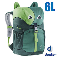德國 Deuter Kikki 6L 可愛動物造型 輕量透氣兒童背包_綠/深綠