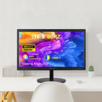 Ultra Thin 20 Inch Monitor High Clear LED Monitor Eye Care Desktop Monitor with 1440x900 Resolution 1ms Response Time VGA HDMI