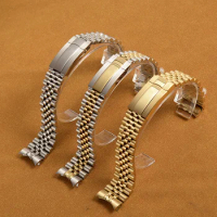 20mm 21mm Watch Band Strap Steel Jubilee Bracelet Fit For Rolex Datejust 41mm Watch
