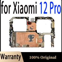 100% Original Global Version Mainboard For Xiaomi Mi 12 Pro 12Pro Good Tested Full Work Unlocked Motherboard Logic Circuit Plate