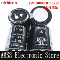 AMSS (1PCS)35V10000UF 30X30 Japan Nichicon aluminum electrolytic capacitor 10000UF 35V 30*30