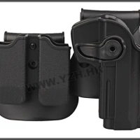 IMI DEFENSE Polymer Retention Roto Holster and Double Magazine Holster Fits Beretta 92/96/M9 BD6102
