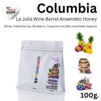 100g. Columbia La Julia Wine Barrel Anaerobic Honey By 93 Degree Coffee