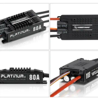 1pcs For Rc Drone Aircraft Helicopter Original Hobbywing Platinum Pro V4 80a 3-6s Lipo Bec Empty Mold Brushless Esc