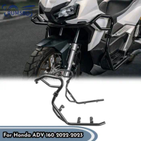 ADV160 Motorcycle Engine Guard Upper and Lower Crash Bars Bumper Protector For Honda ADV 160 2022 2023 Falling Protection Frame