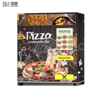 Big Screen 55 Inch Touch Screen Self Service Vending Machine Pizza Automatic Vending Machine With Microwave