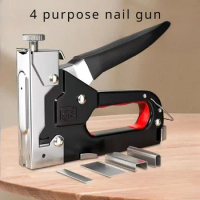 3/1 Hand nail gun furniture Stapler woodworking tool making nail gun home decoration fixer Martin gun Manual tools